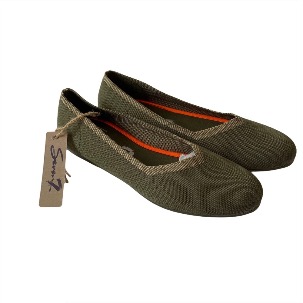 | Seven7 | Katelyn olive green flats rothy’s style